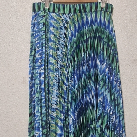 Chico accordion style midi to maxi skirt size 3 = large see pics - Picture 2 of 14